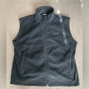 Columbia Gray Fleece Vest XXL